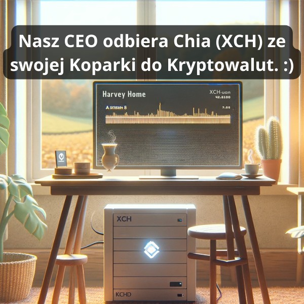 Nasz CEO odbiera Chia (XCH) ze swojej Koparki do Kryptowalut. :)